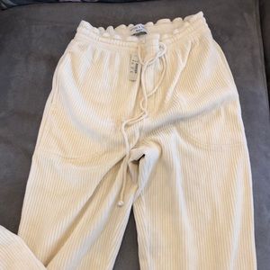 Madewell corduroy drawstring highwaist pants